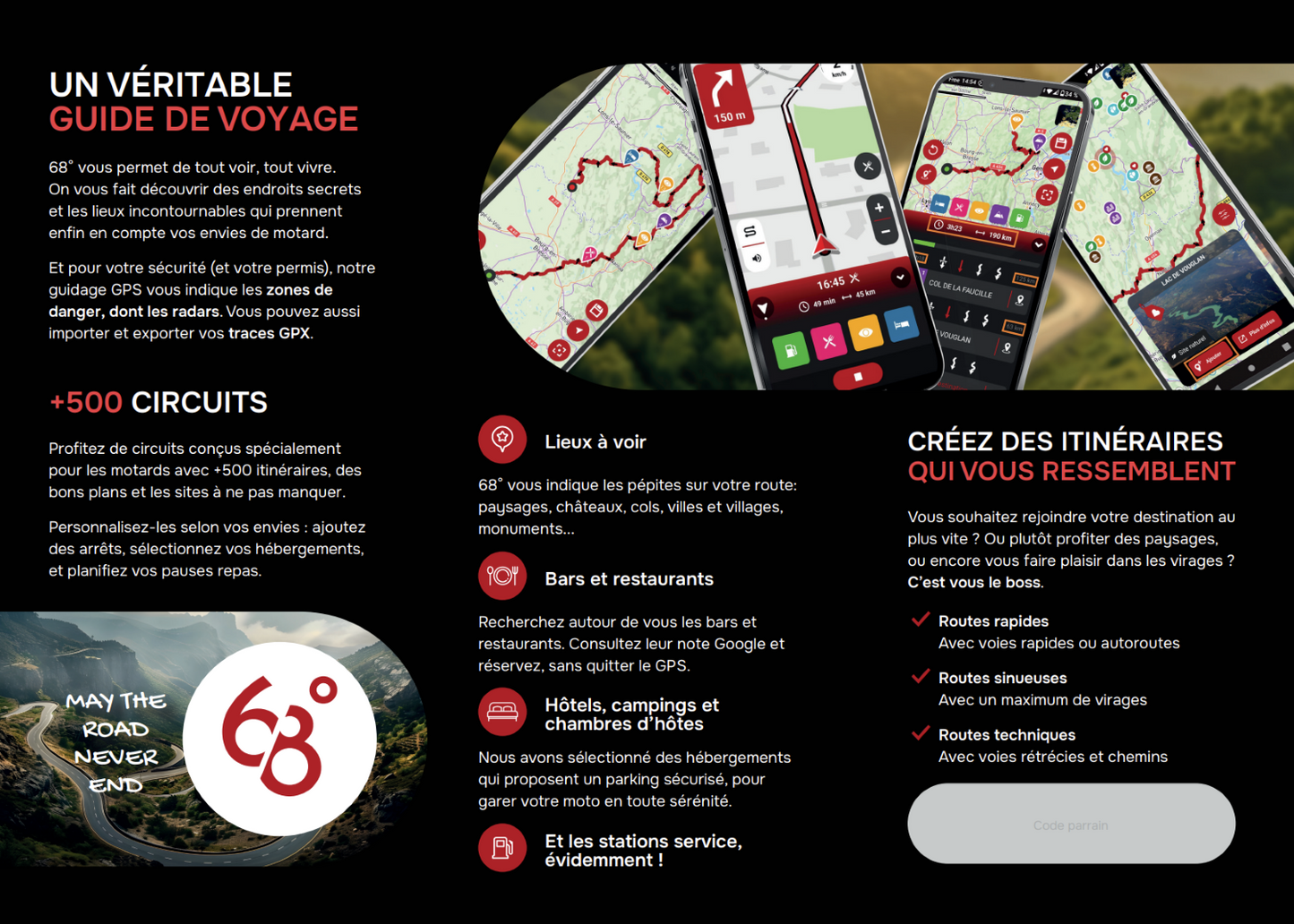 Dépliants 68° (boite de 100)