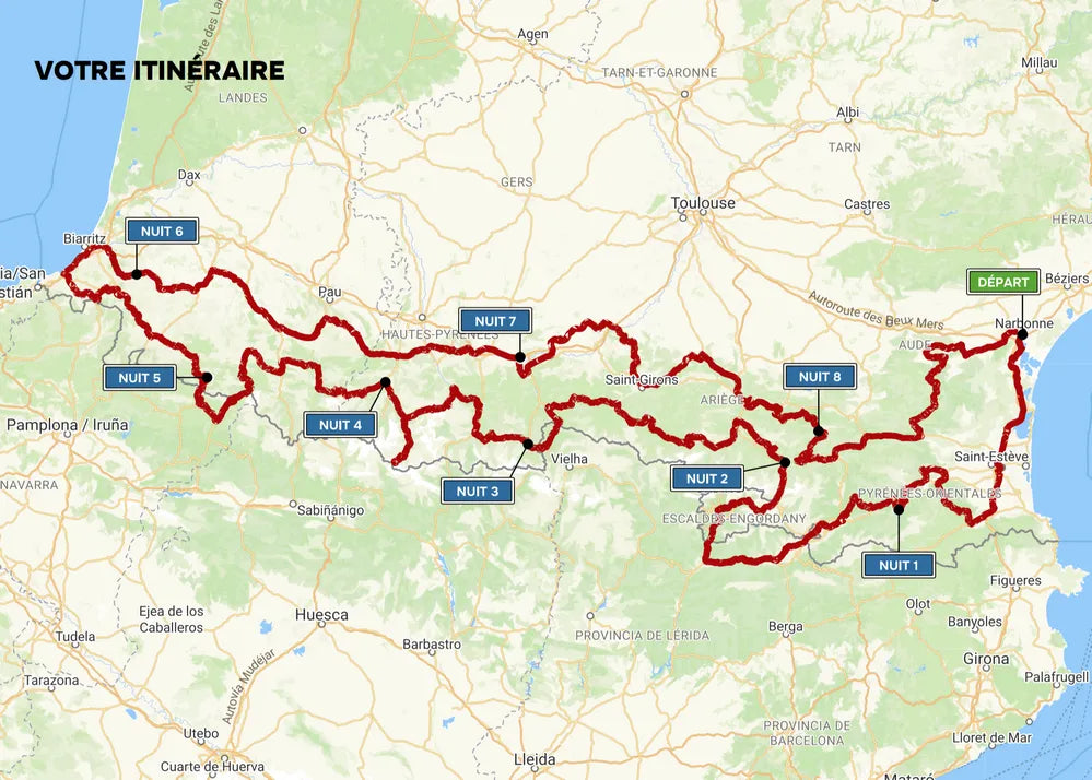 Guide des Pyrénées à moto