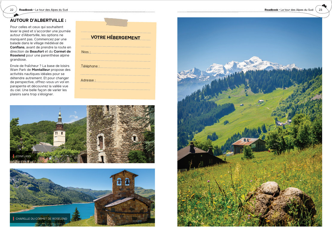 Roadbook - Le Tour des Alpes du Sud à moto