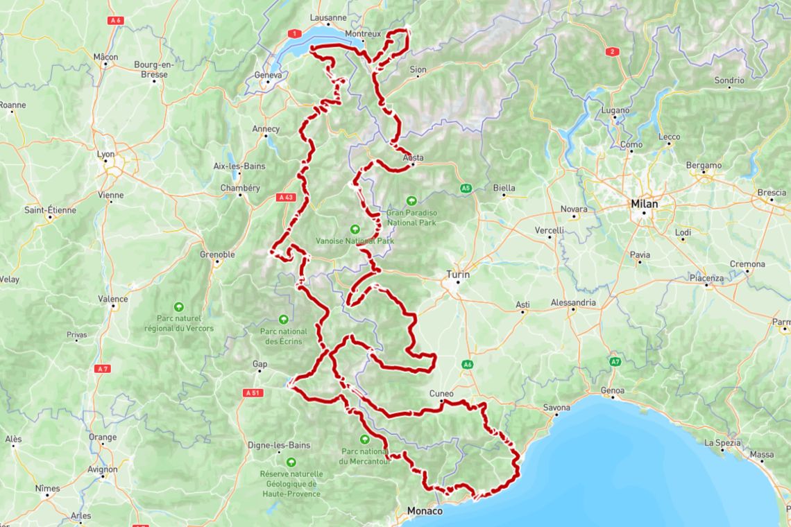 Le Tour des Alpes à moto