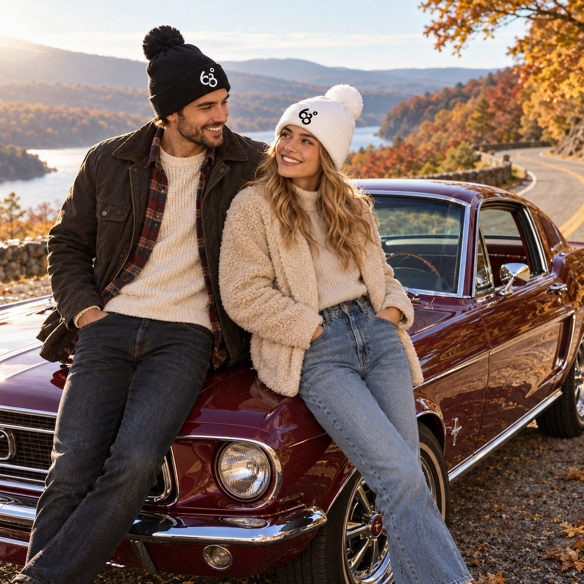 Bonnet à pompon 68°