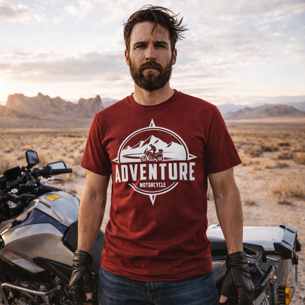T-shirt moto homme - Aventure