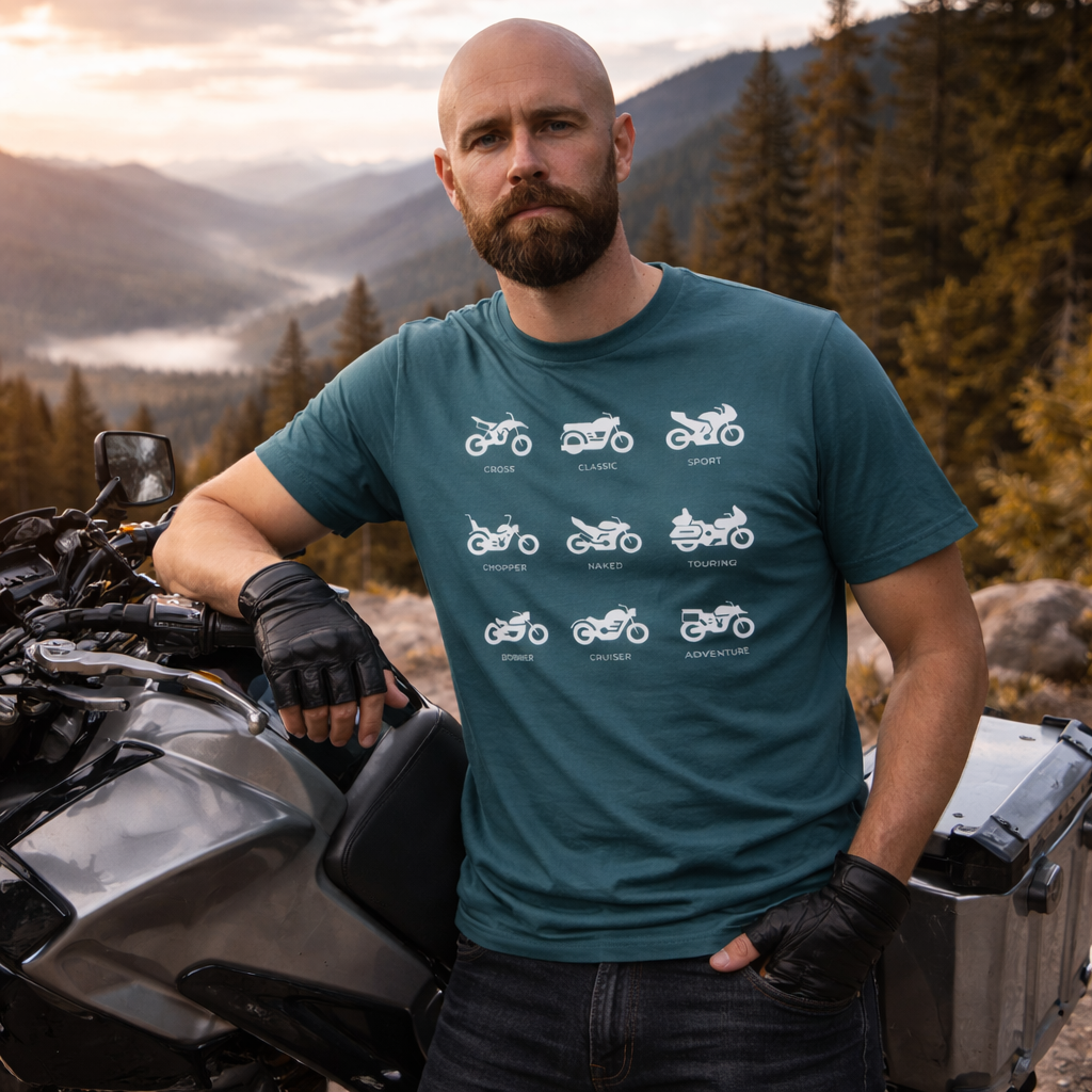 T-shirt homme - Les 9 univers moto