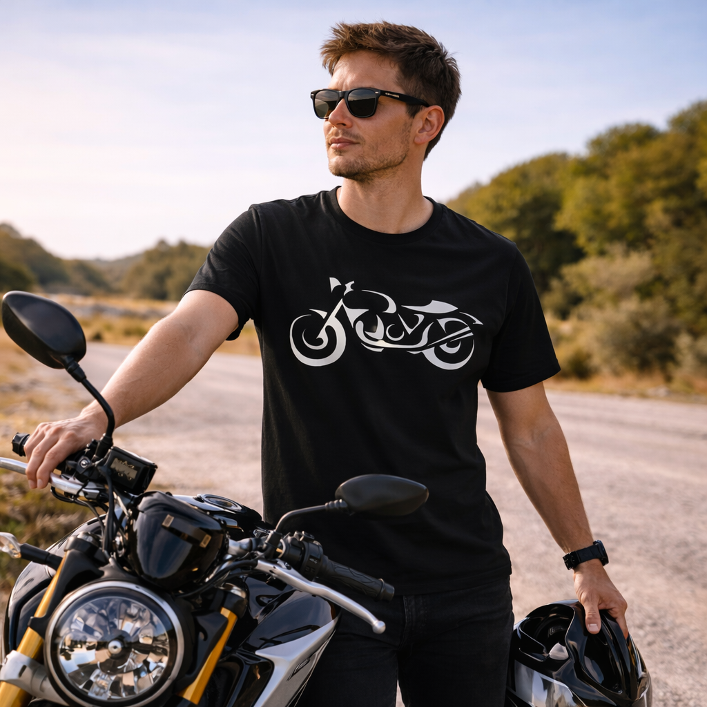 T-shirt moto homme - Néo-rétro