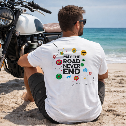 T-shirt moto homme - Horizons colorés