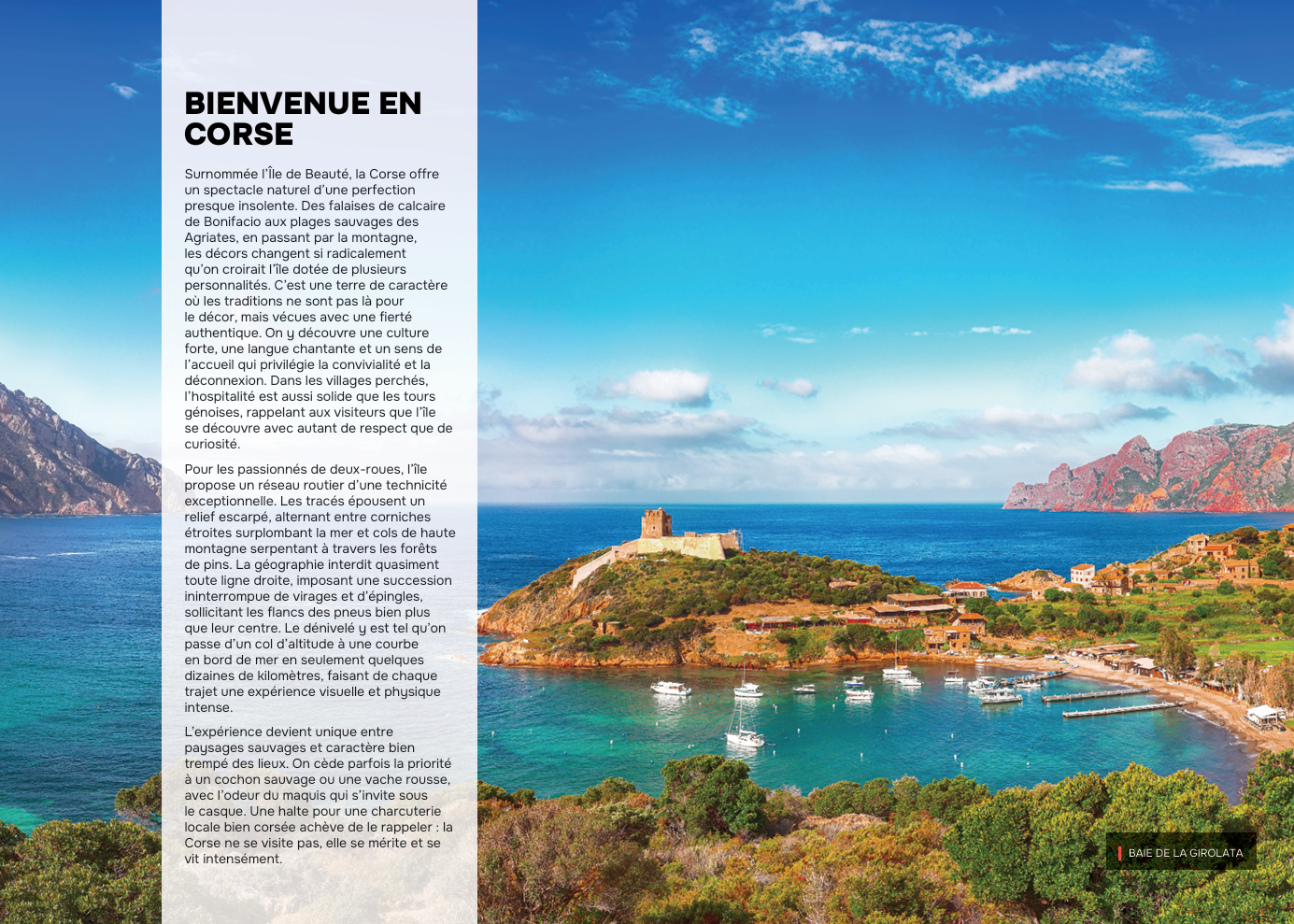 Roadbook - Le Tour de Corse à moto