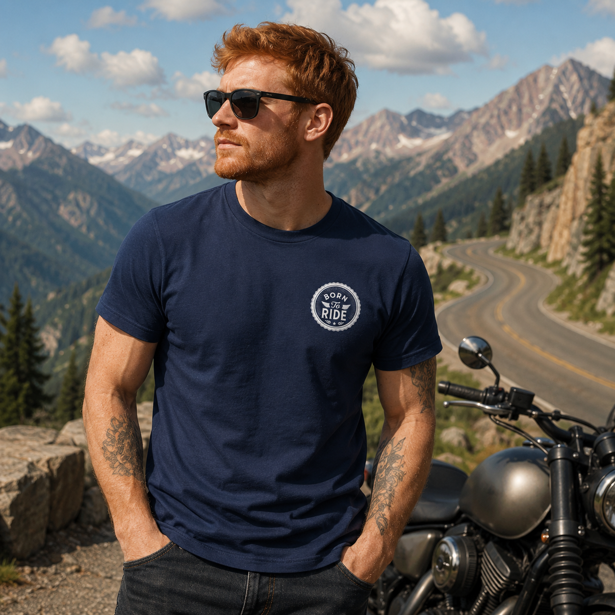 T-shirt homme - Born to ride