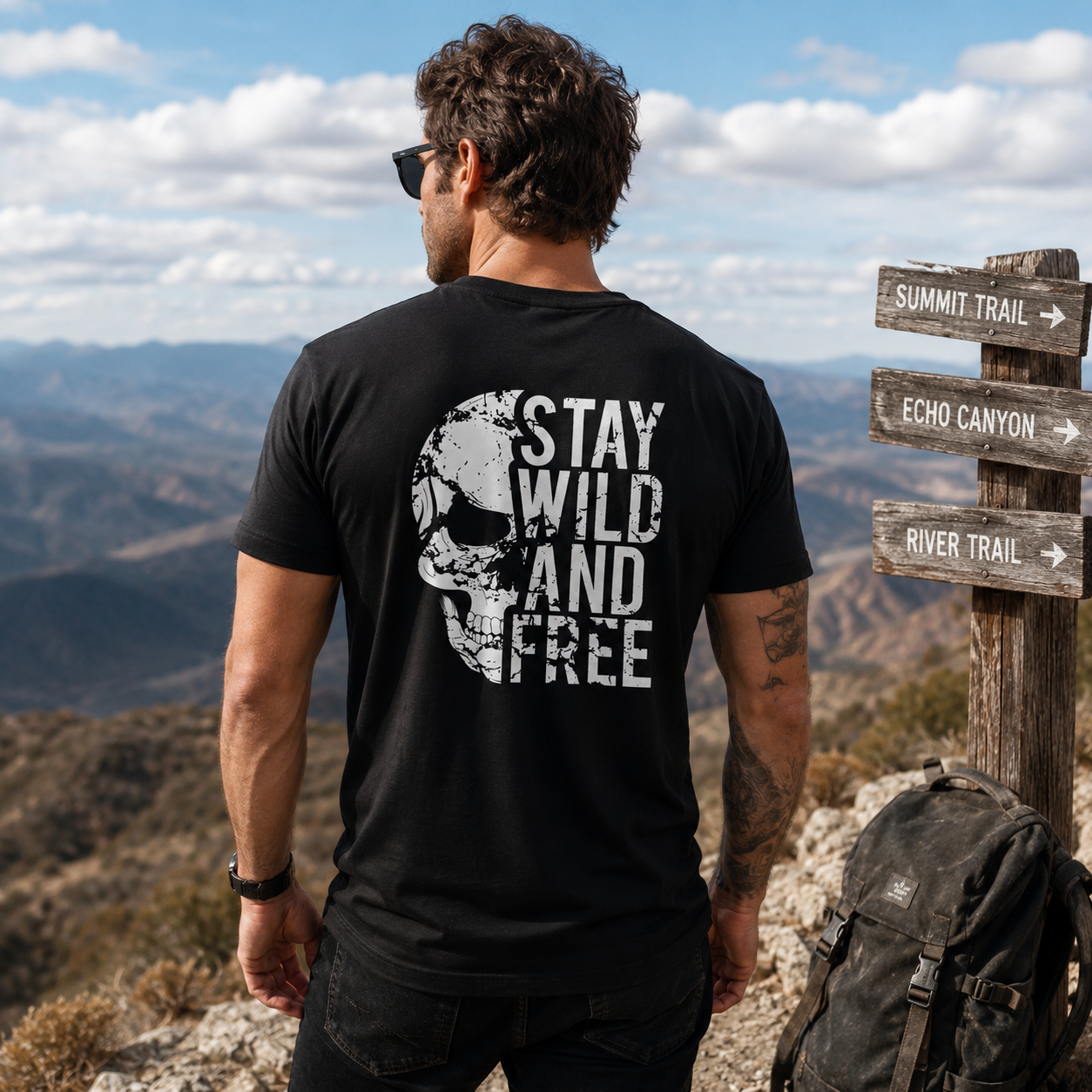 T-shirt Homme - Wild & Free