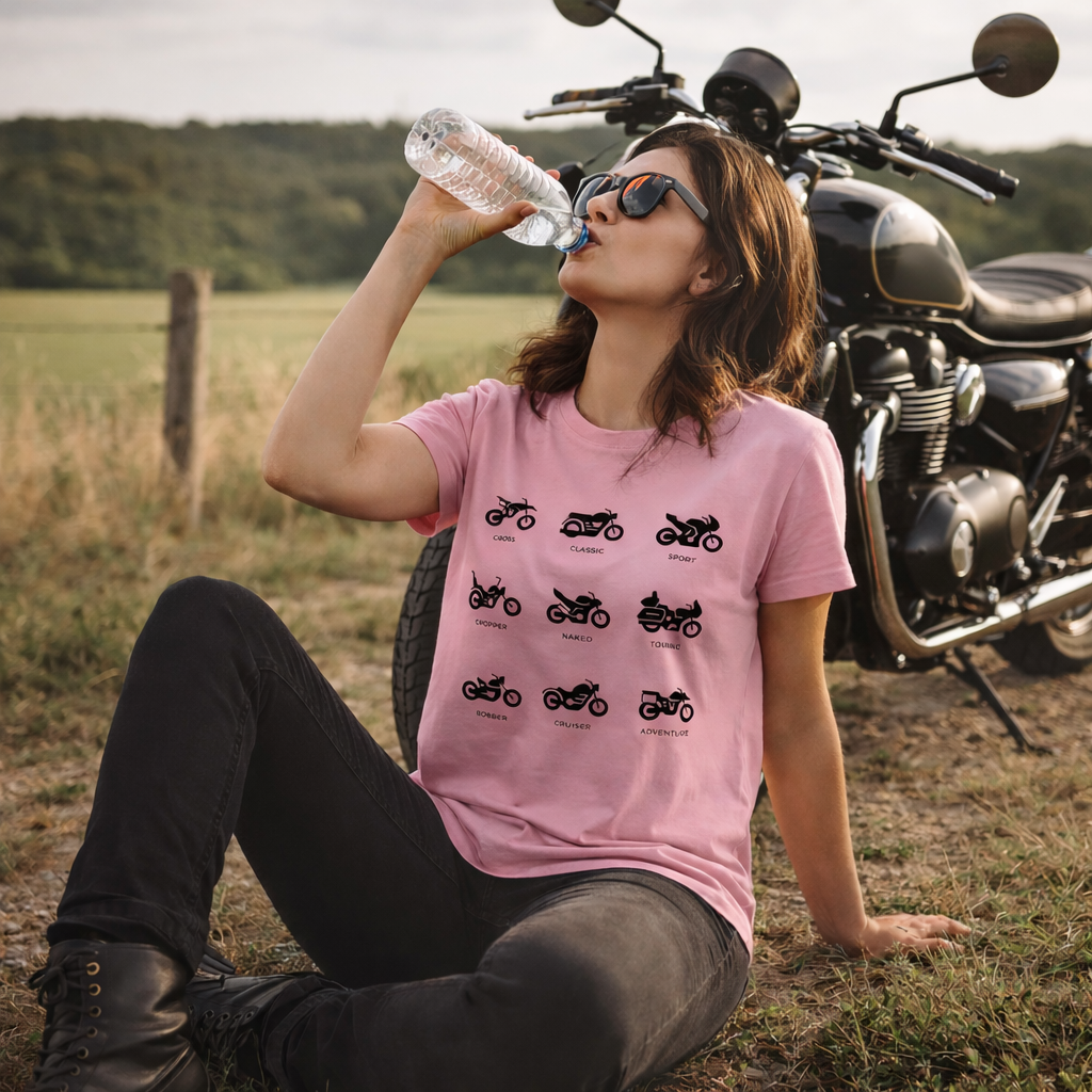T-shirt moto femme - Les 9 univers