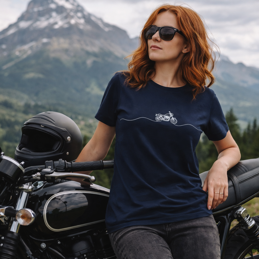 T-shirt moto femme - Fil d'Ariane