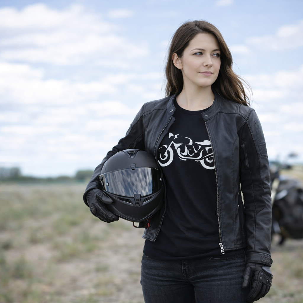 T-shirt moto femme - Néo-rétro