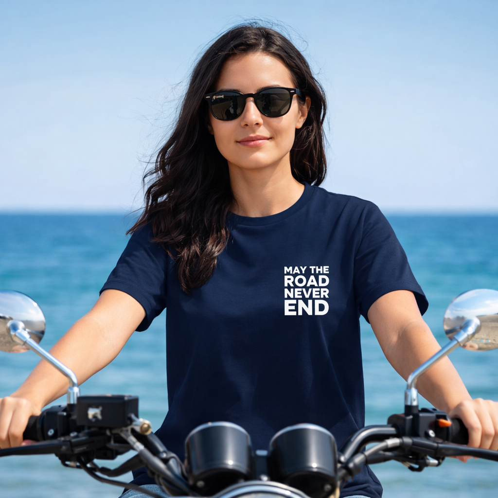 T-shirt moto femme - Horizons colorés