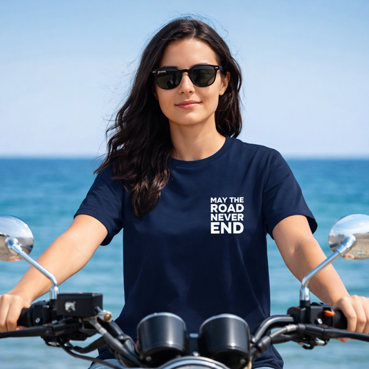 Women's motorcycle t-shirt - Colorful Horizons