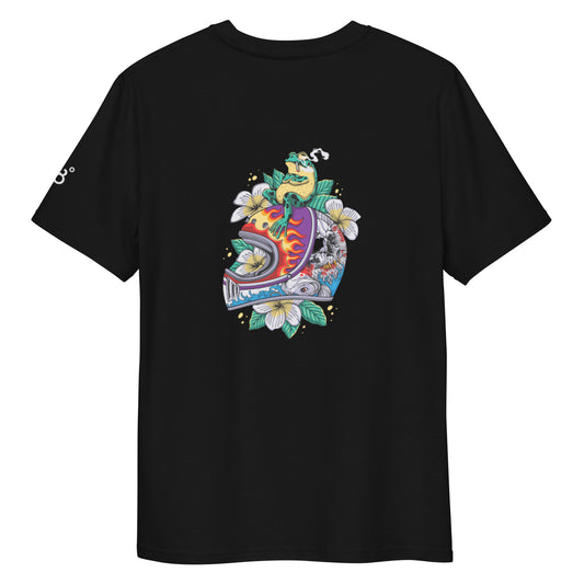 Koi und Frosch Motorrad T-Shirt